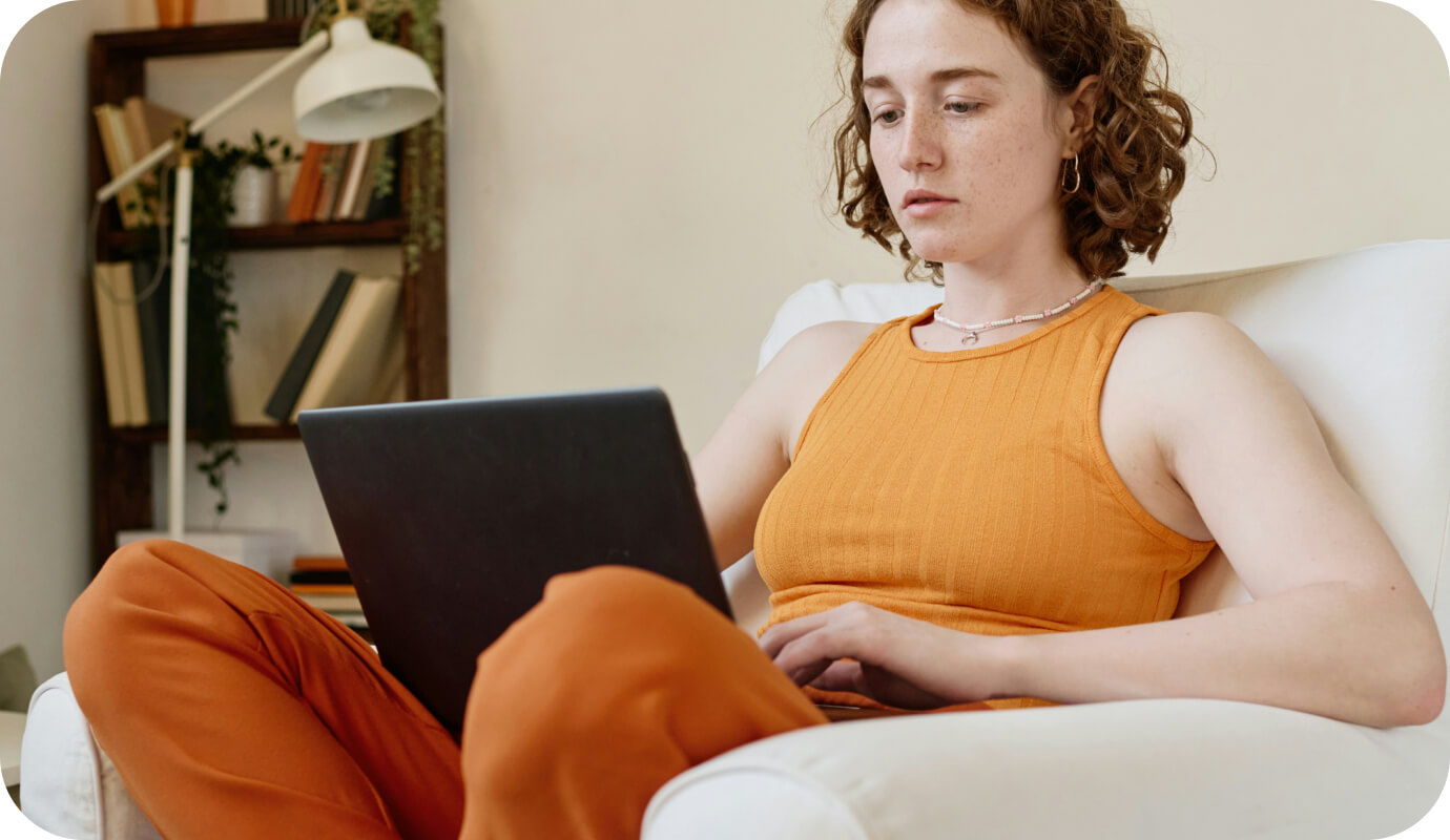 A client opens up her laptop to join a virtual counseling session over telehealth. Here’s everything you need to know about virtual counseling services—and whether they’re right for your practice.